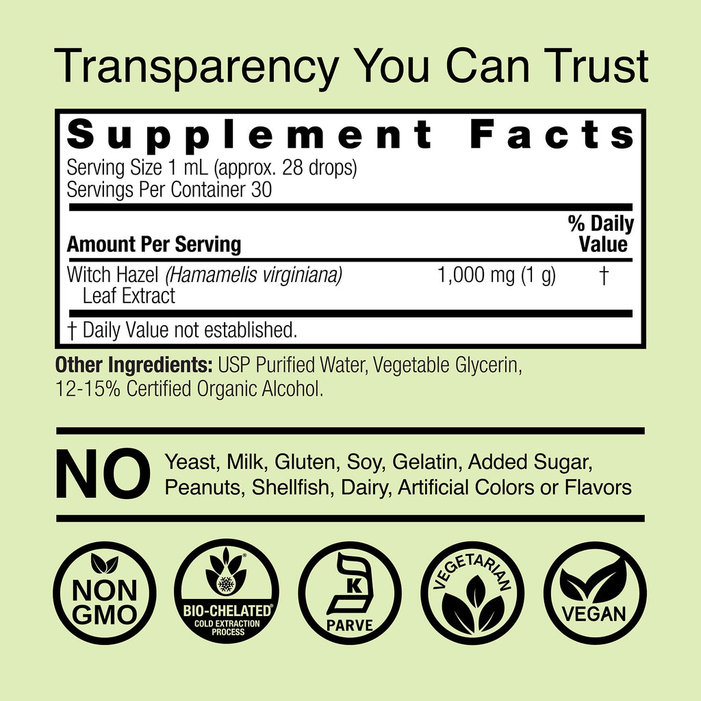 Witch Hazel Extract - Low Alcohol Liquid