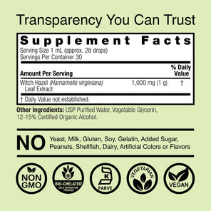 Witch Hazel Extract - Low Alcohol Liquid