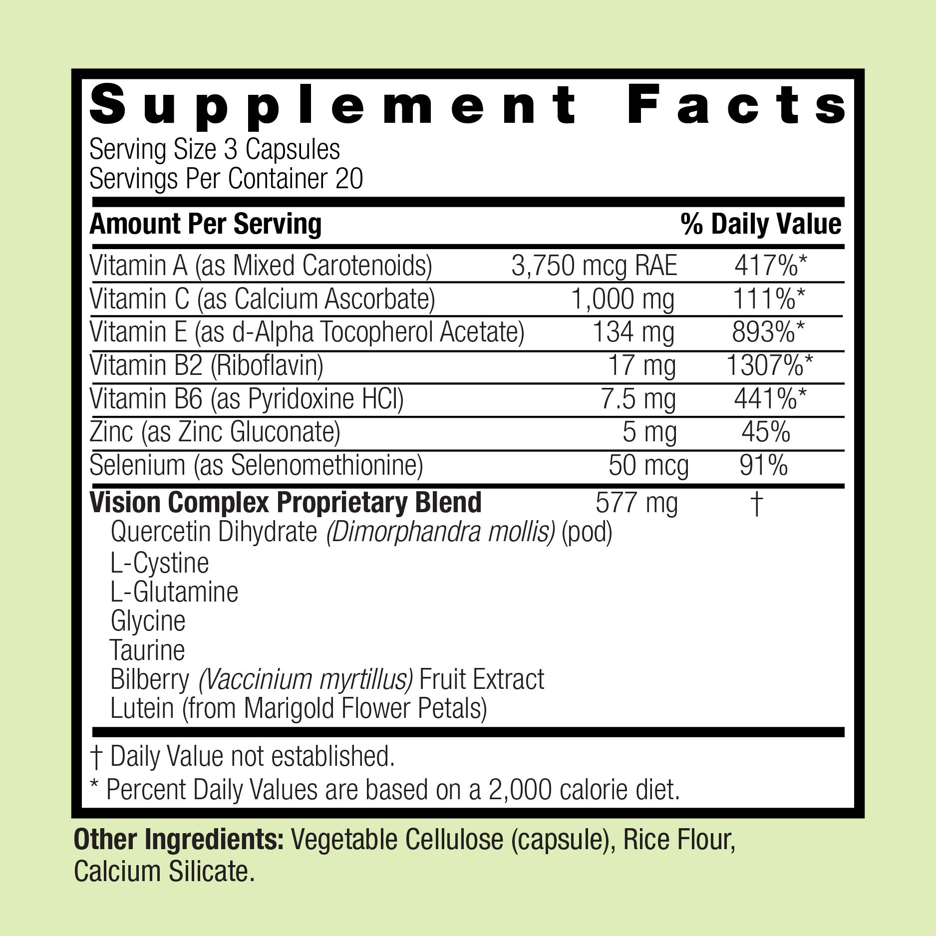 Bilberry Vision Complex - Veggie Capsules