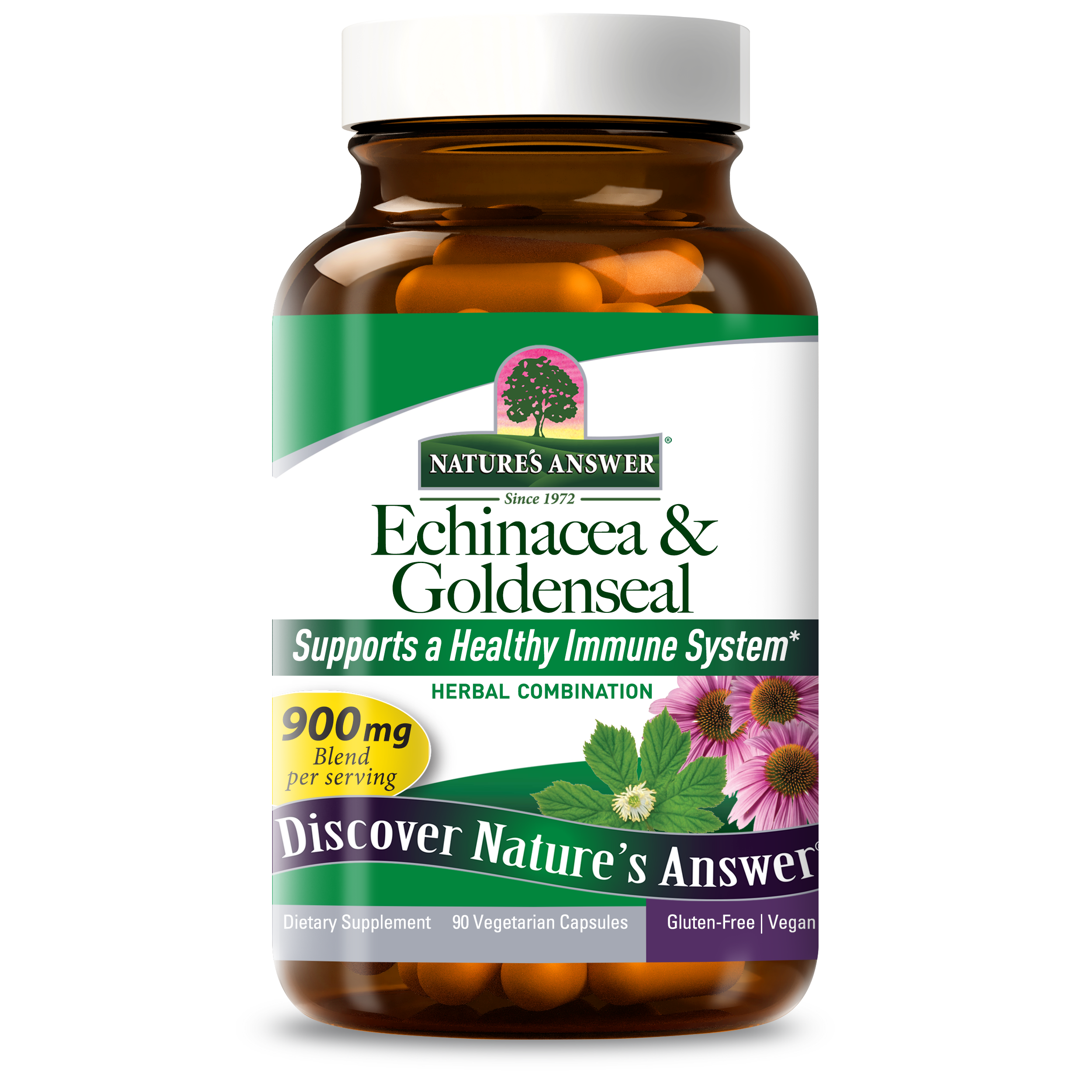 Echinacea and Goldenseal - Veggie Capsules