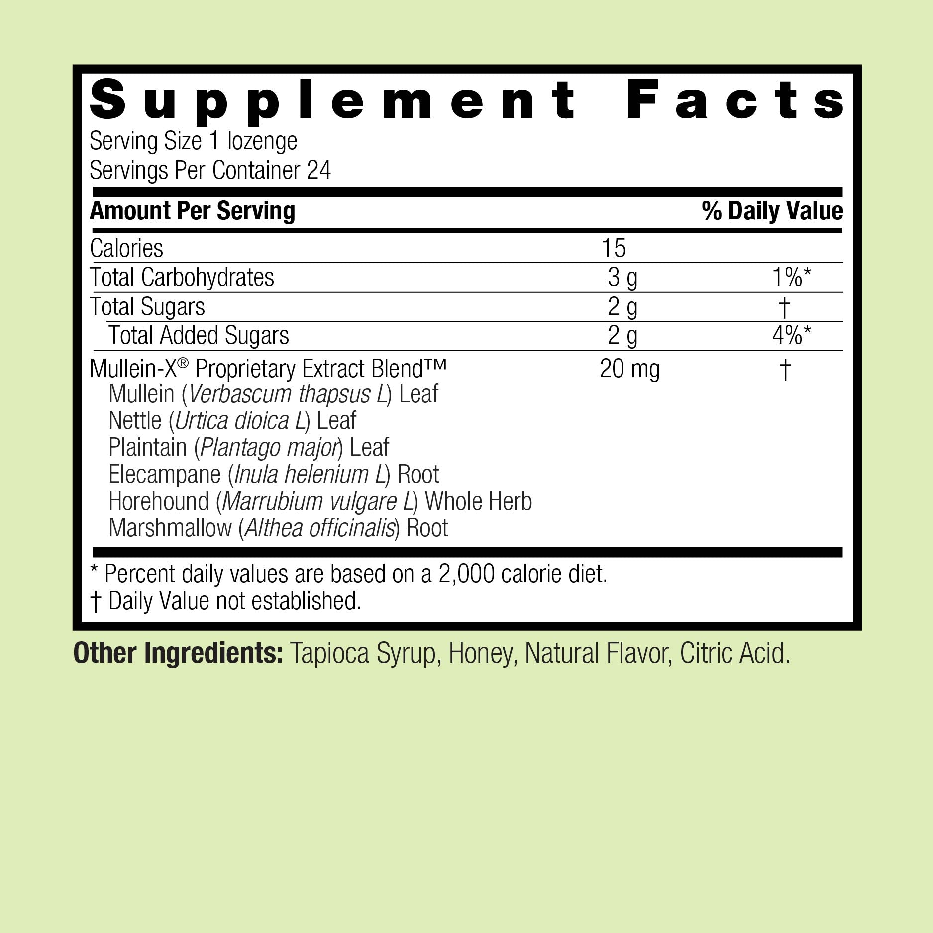 Mullein-X Throat Lozenges