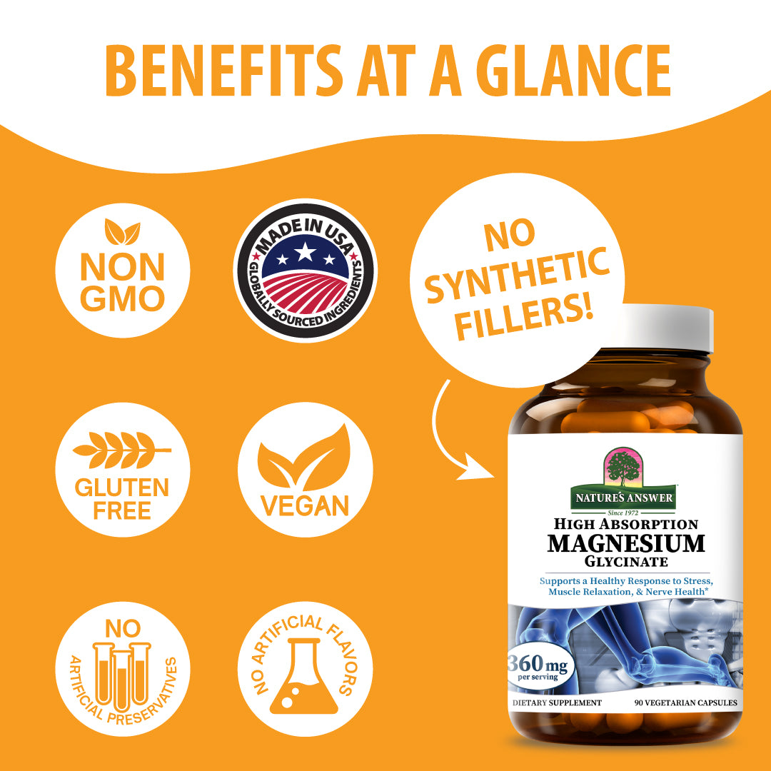 Magnesium Glycinate - Veggie Capsules