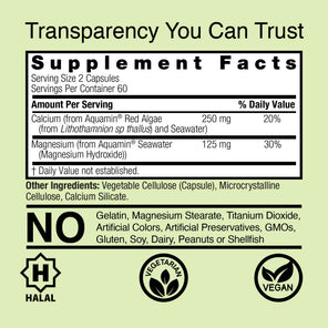 Marine Based Calcium Magnesium - Veggie Capsules