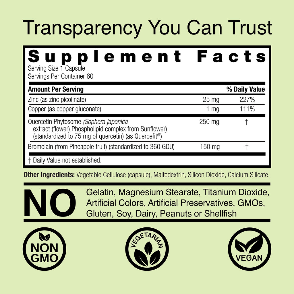 Quercetin Blend - Veggie Capsules