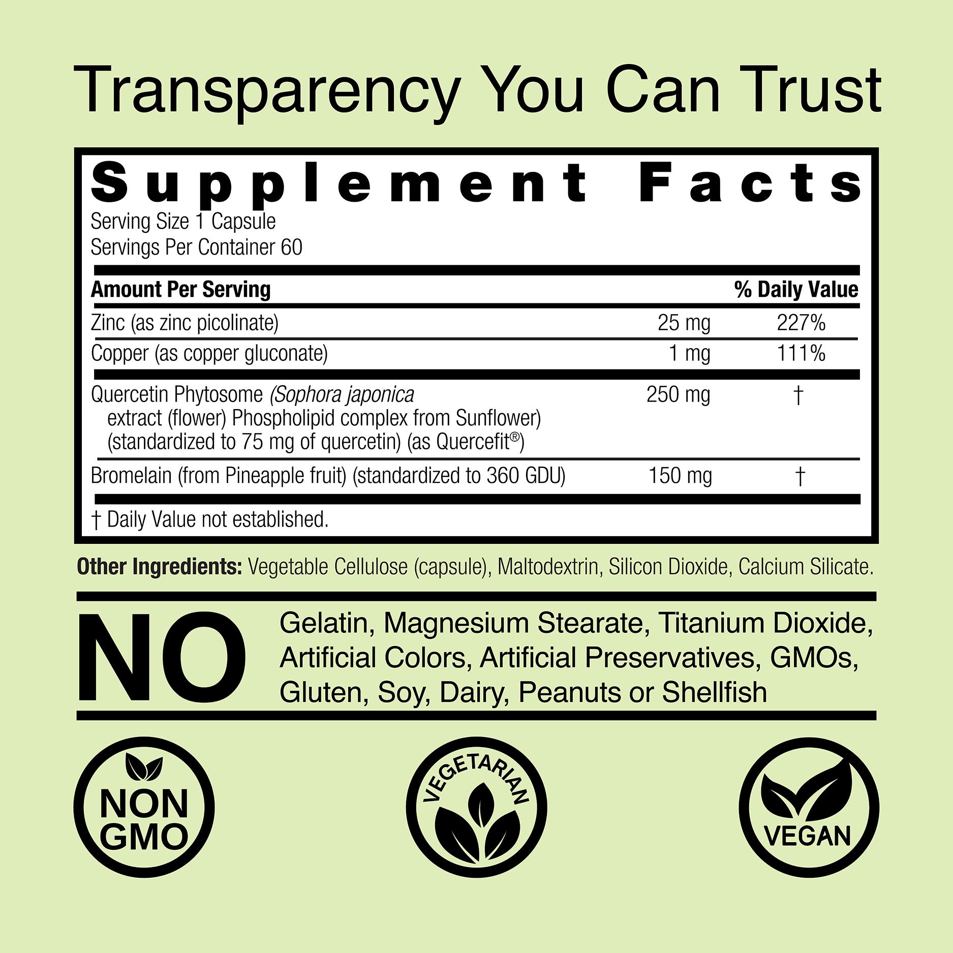 Quercetin Blend - Veggie Capsules