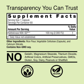 Nattokinase NSK-SD - Veggie Capsules