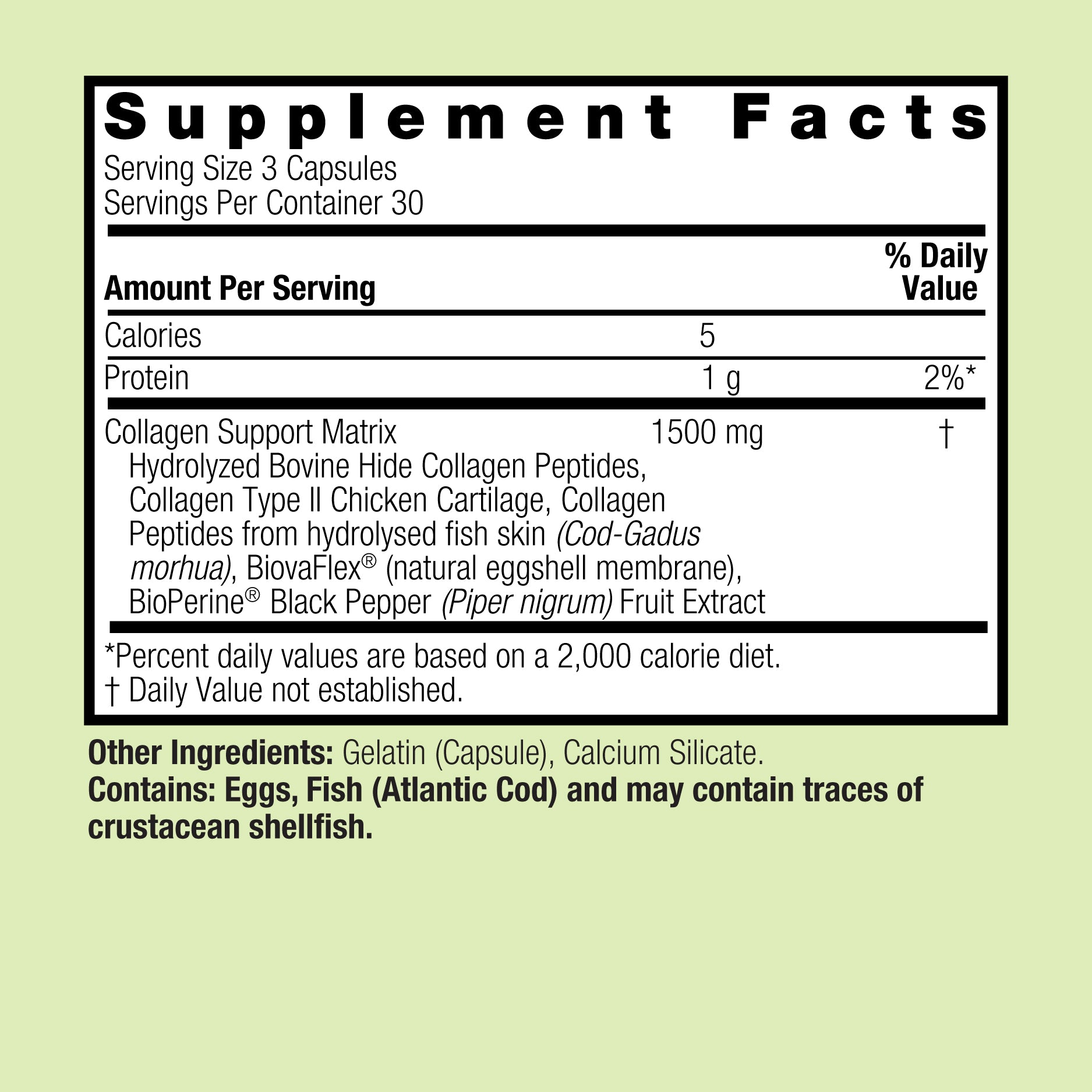 Multi Collagen Types I, II, III, V & X - Veggie Capsules