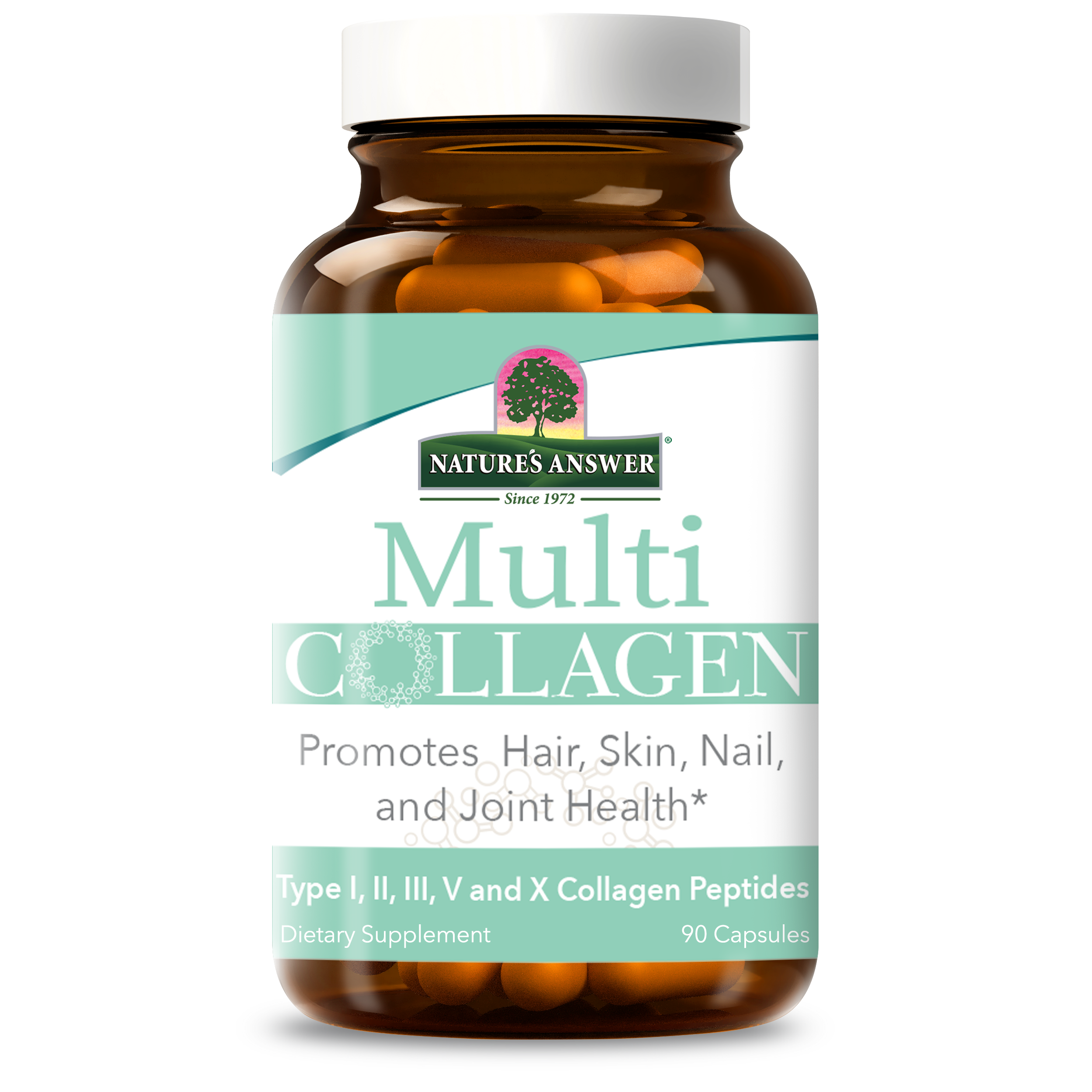 Multi Collagen Types I, II, III, V & X - Veggie Capsules