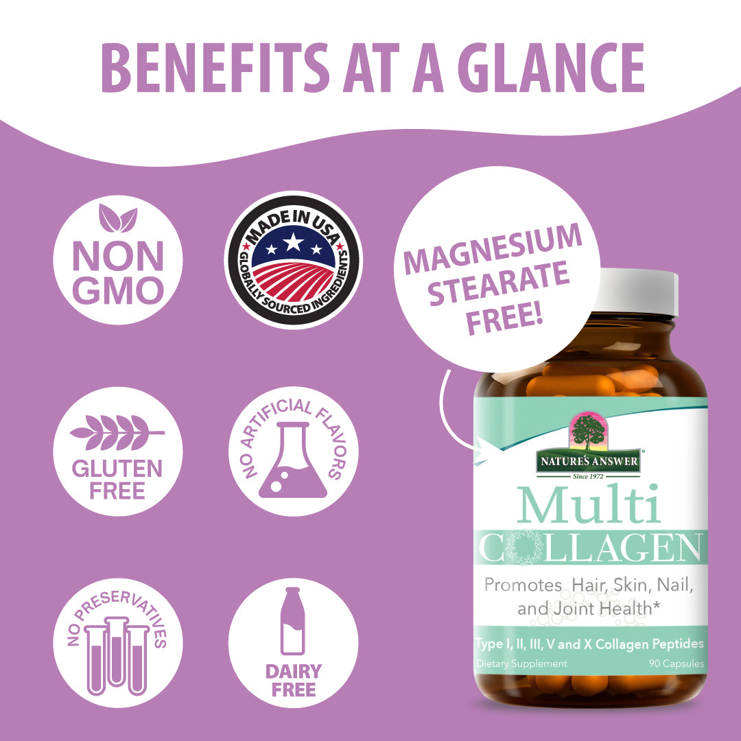 Multi Collagen Types I, II, III, V & X - Capsules