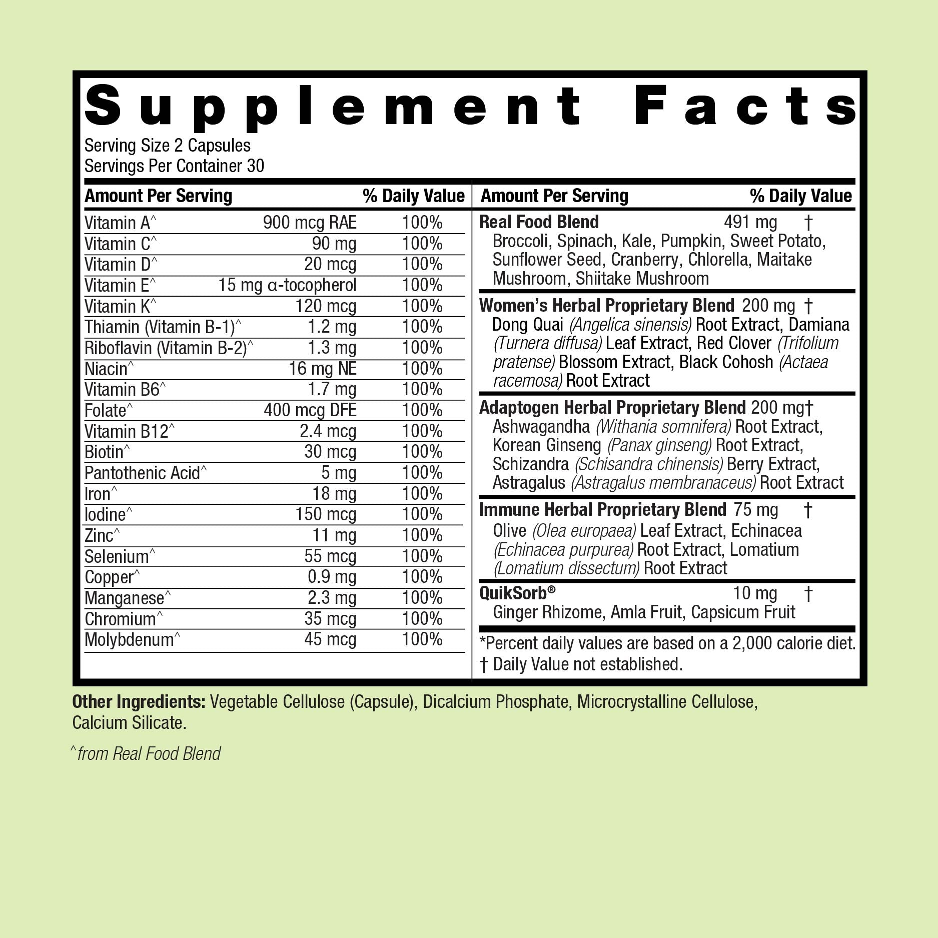 Women’s 100 Multivitamin - Veggie Capsules