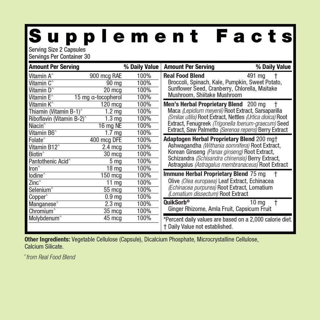 Men's 100 Multivitamin - Veggie Capsules