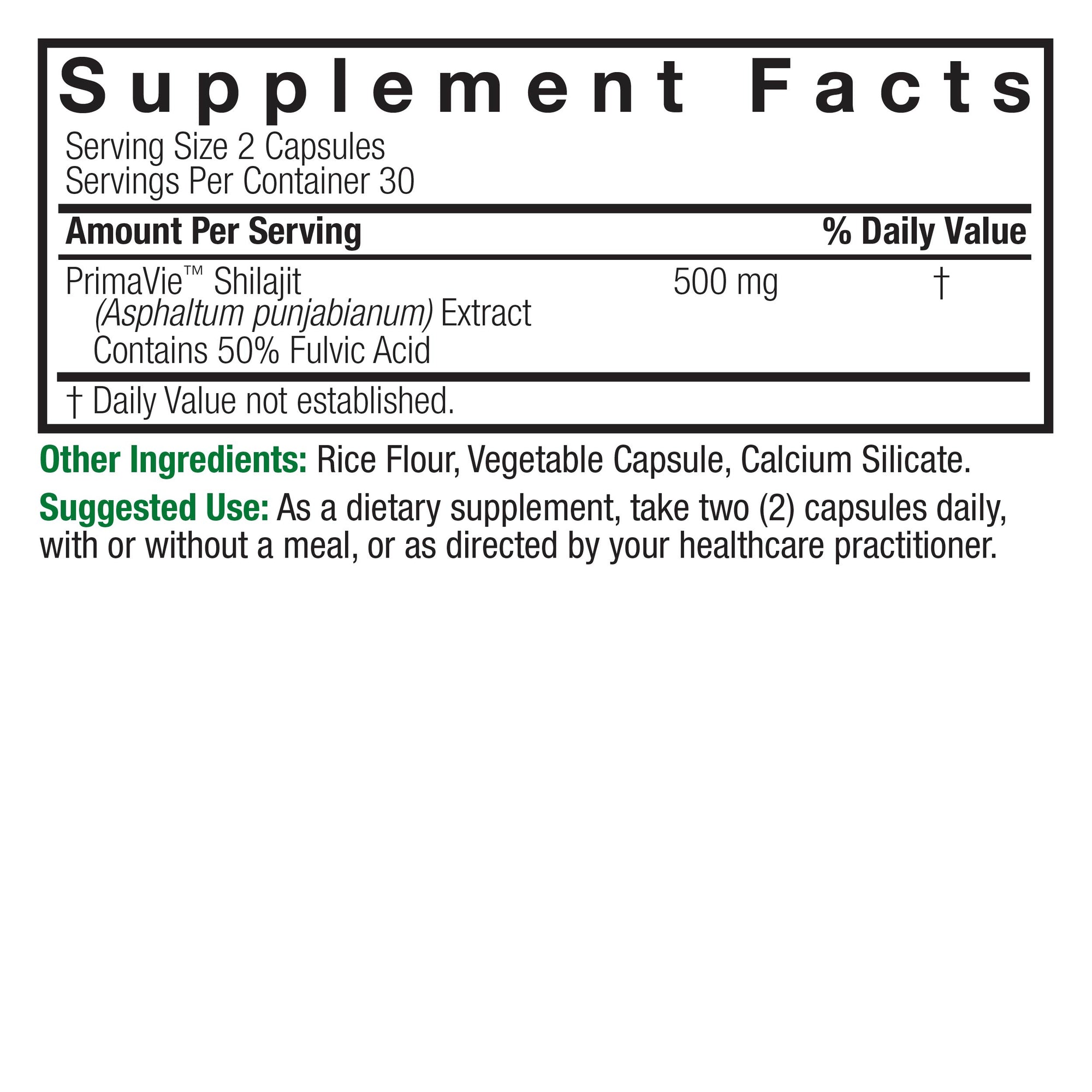 Shilajit - Veggie Capsules