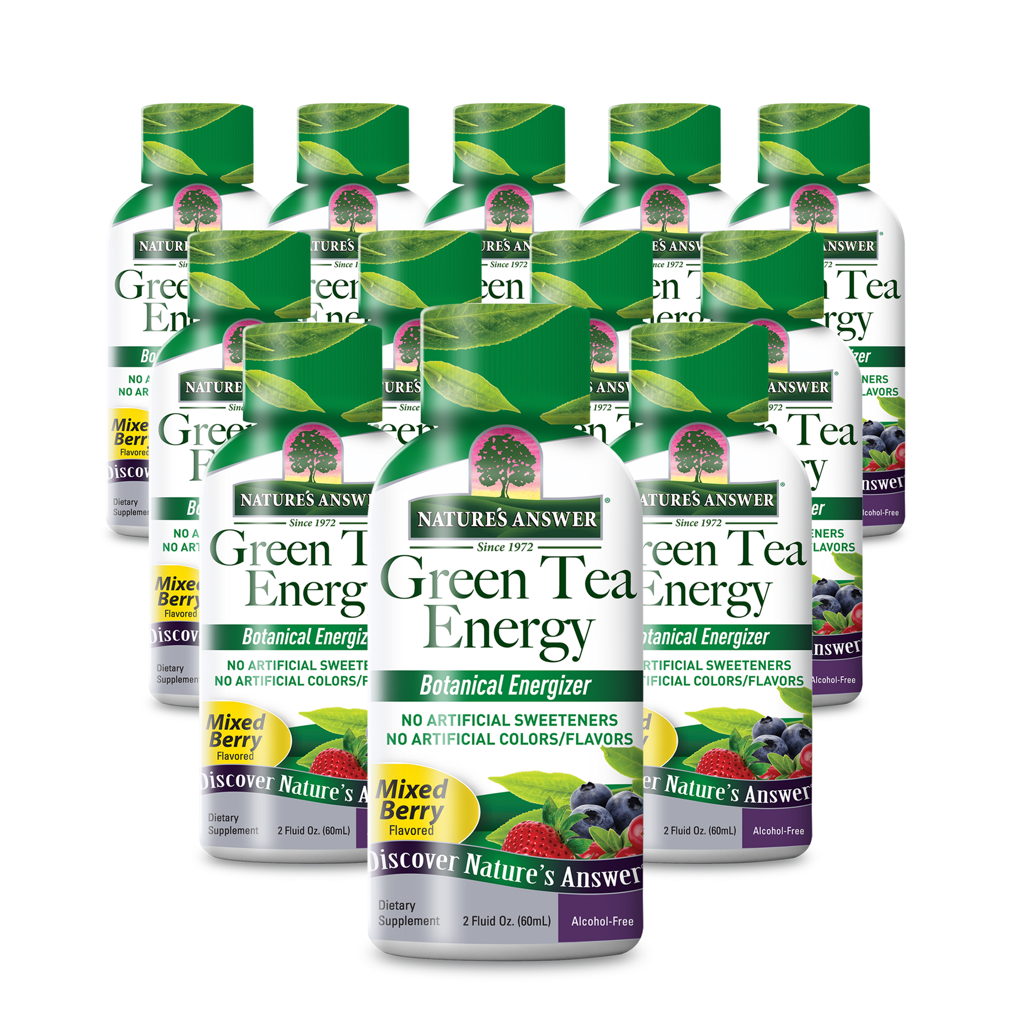 Green Tea Energy 12-Pack - Alcohol Free Liquid