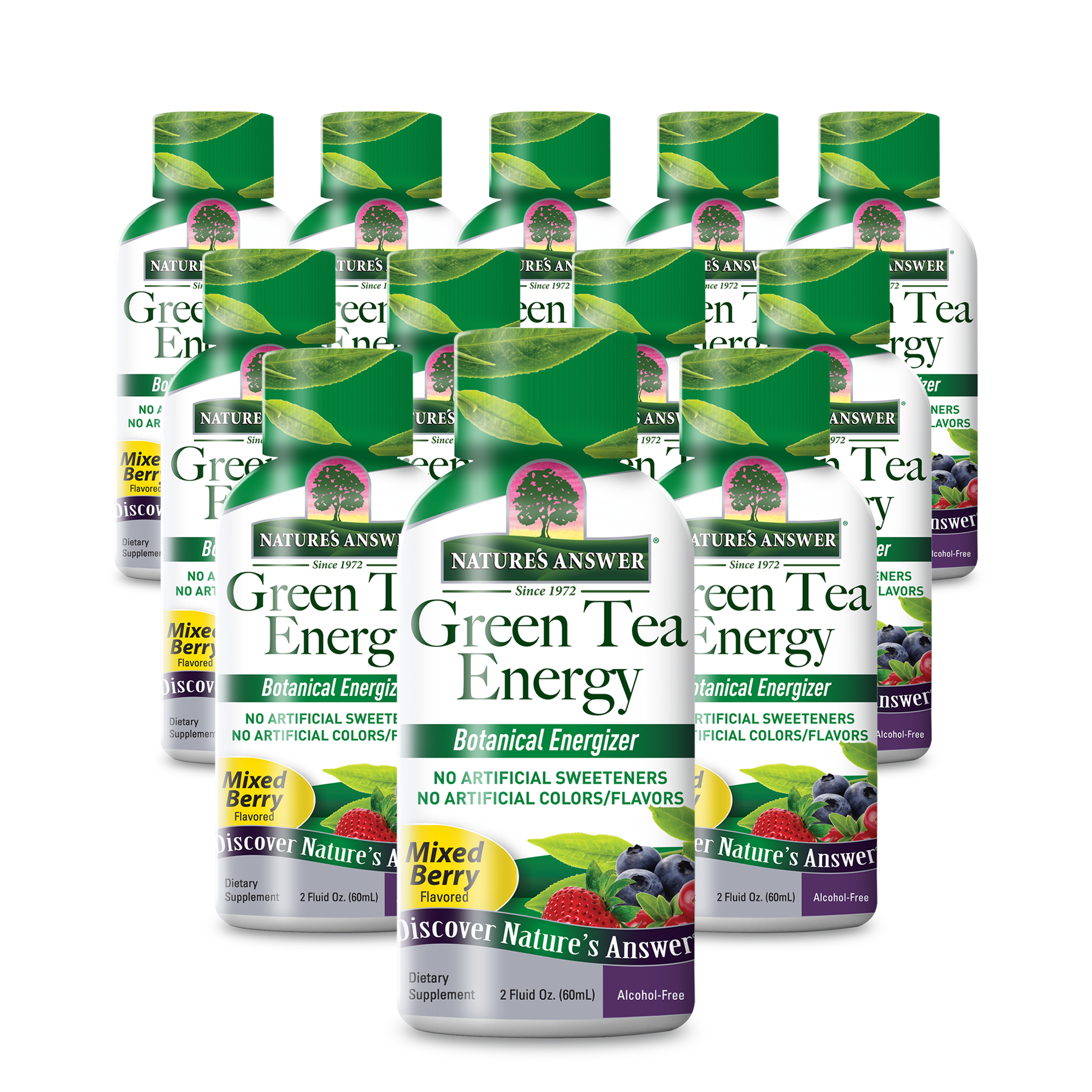 Green Tea Energy 12-Pack - Alcohol Free Liquid