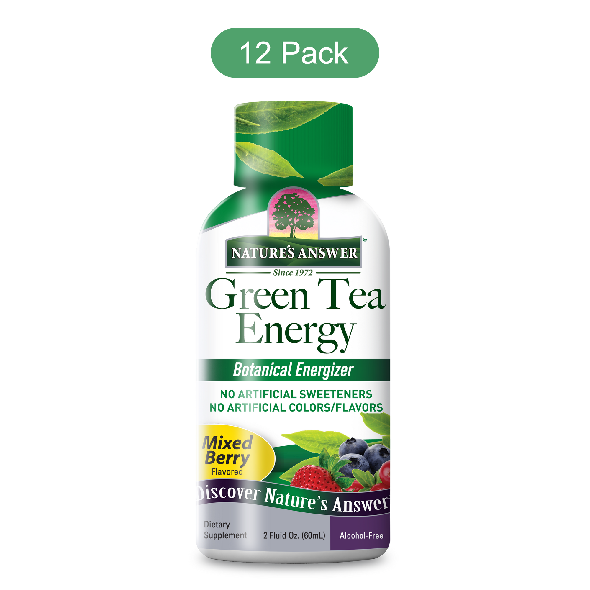 Green Tea Energy 12-Pack - Alcohol Free Liquid