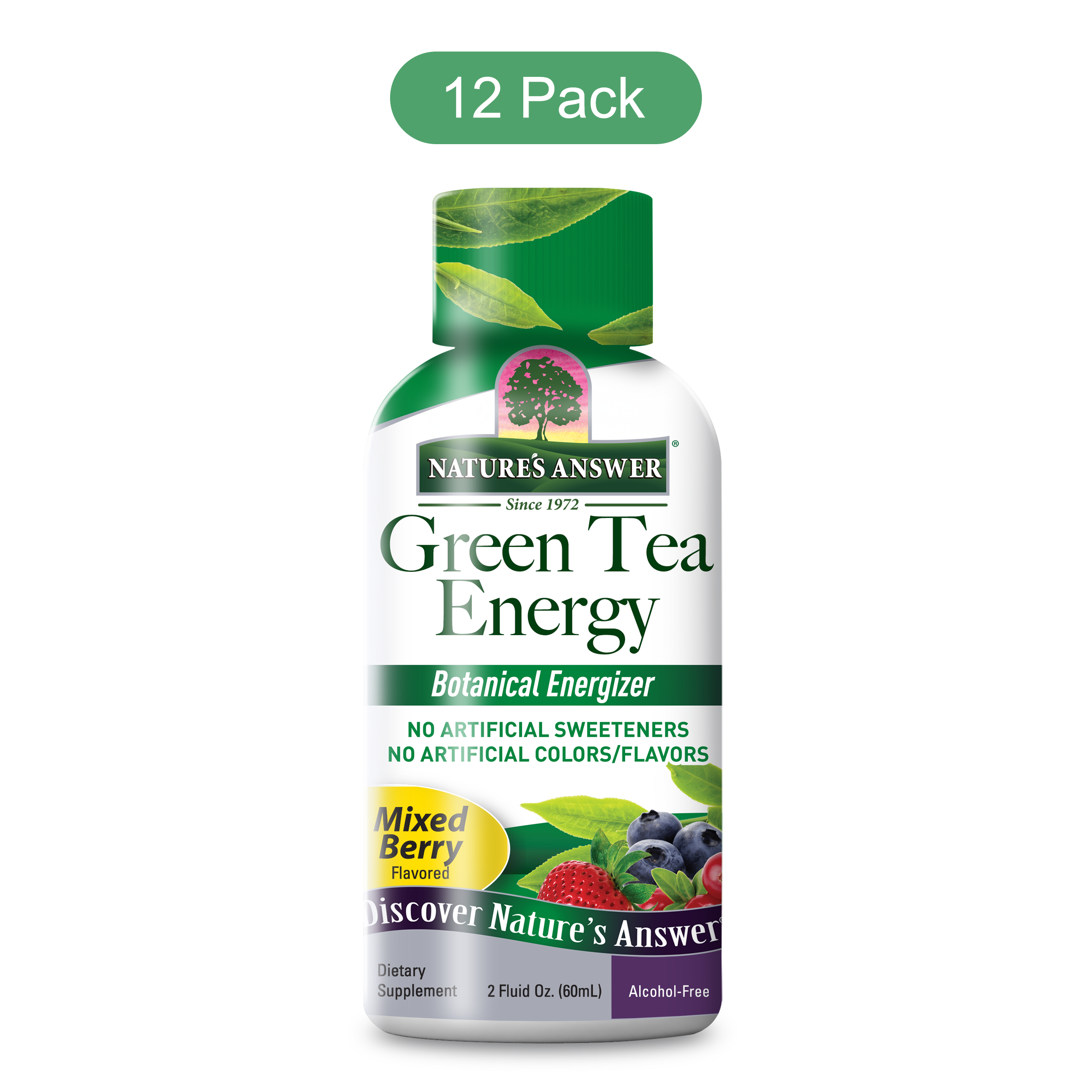 Green Tea Energy 12-Pack - Alcohol Free Liquid