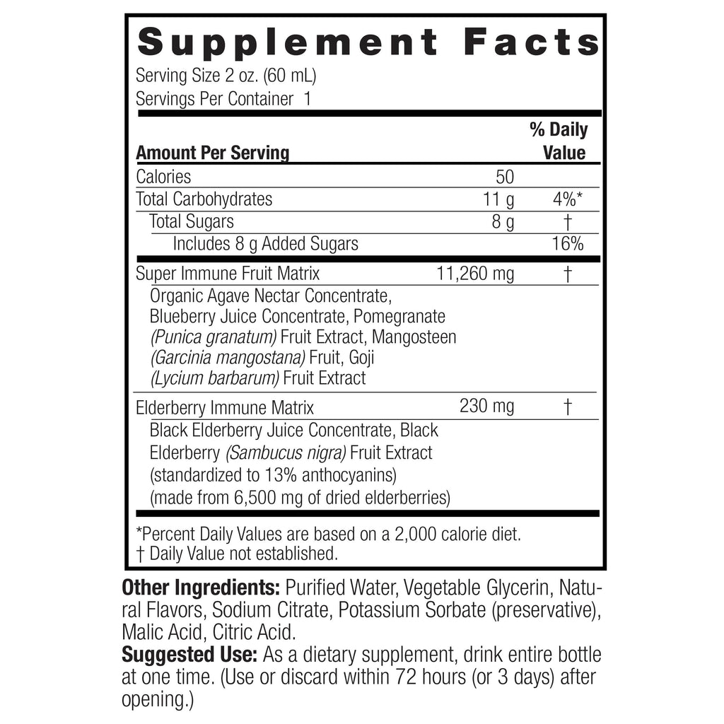 Sambucus Shot On The Go - Alcohol Free Liquid