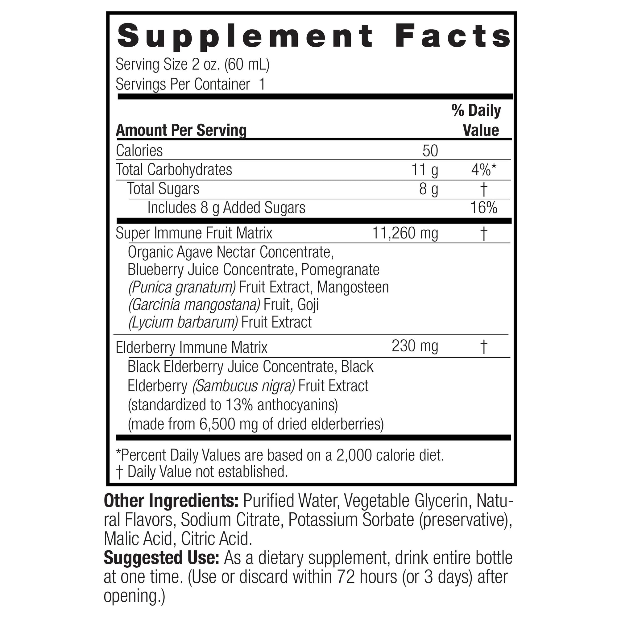 Sambucus Shot On The Go - Alcohol Free Liquid