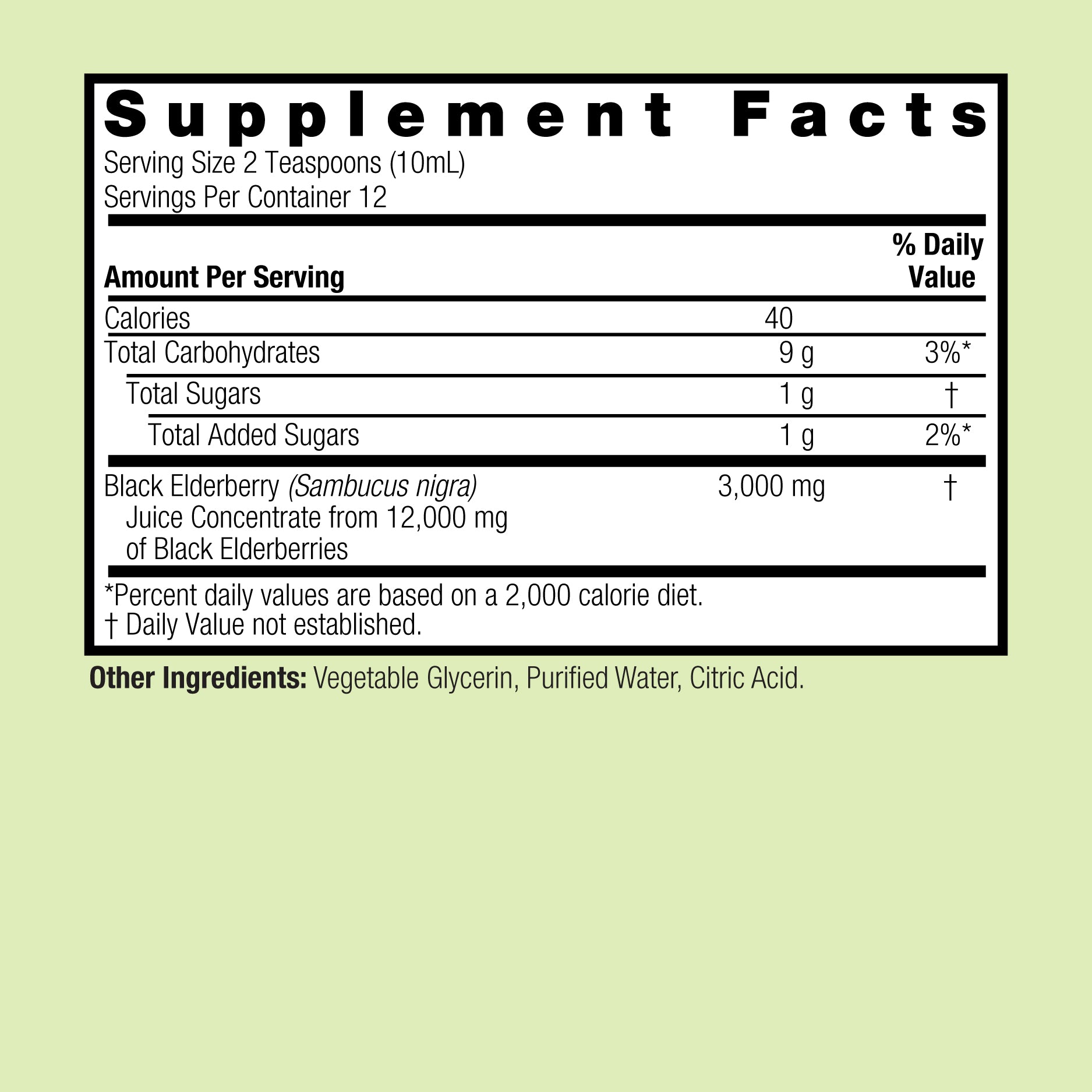 Sambucus Original - Alcohol Free Liquid