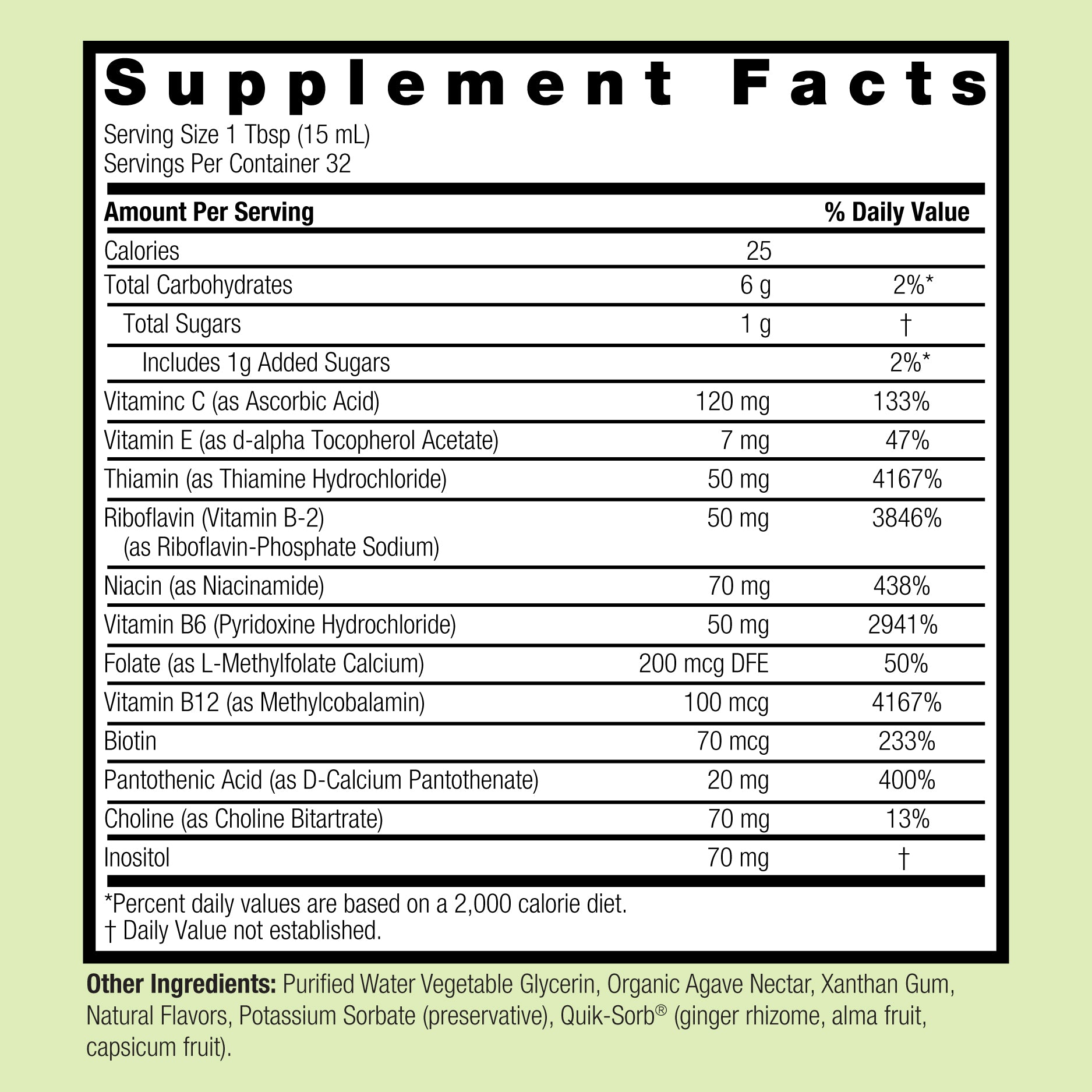 Vitamin B-Complex Liquid - Alcohol Free Liquid