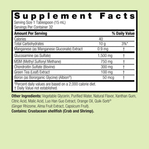 Glucosamine and Chondroitin - Alcohol Free Liquid