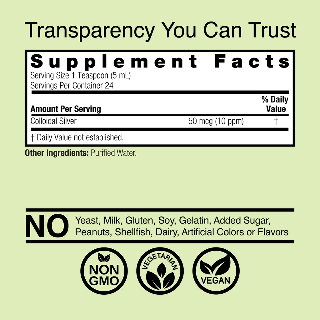 Colloidal Silver - Alcohol Free Liquid