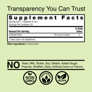 Colloidal Silver - Alcohol Free Liquid