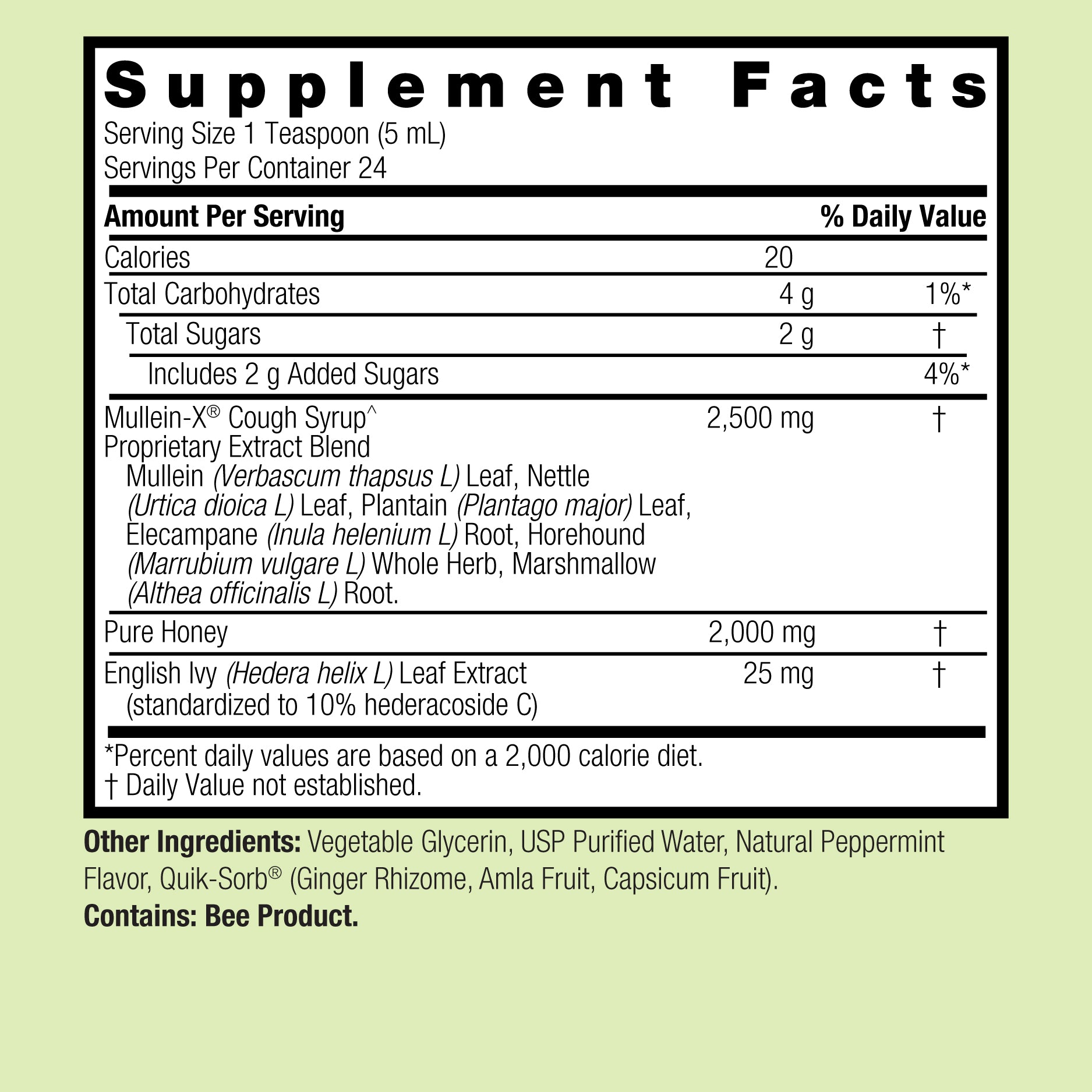 Mullein-X Multi System Cough^ Syrup
