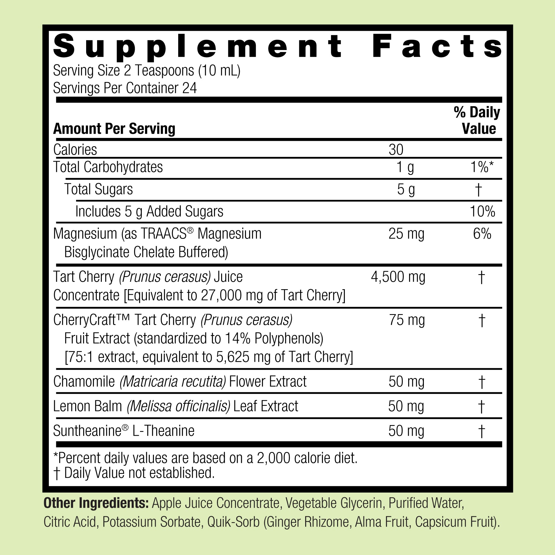 Liquid Tart Cherry - Alcohol Free