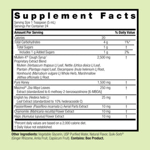 Mullein-X Cough^ Syrup PM Nighttime