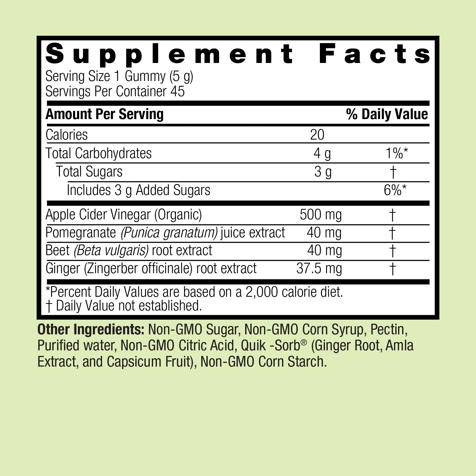 Apple Cider Vinegar & Ginger - Gummies