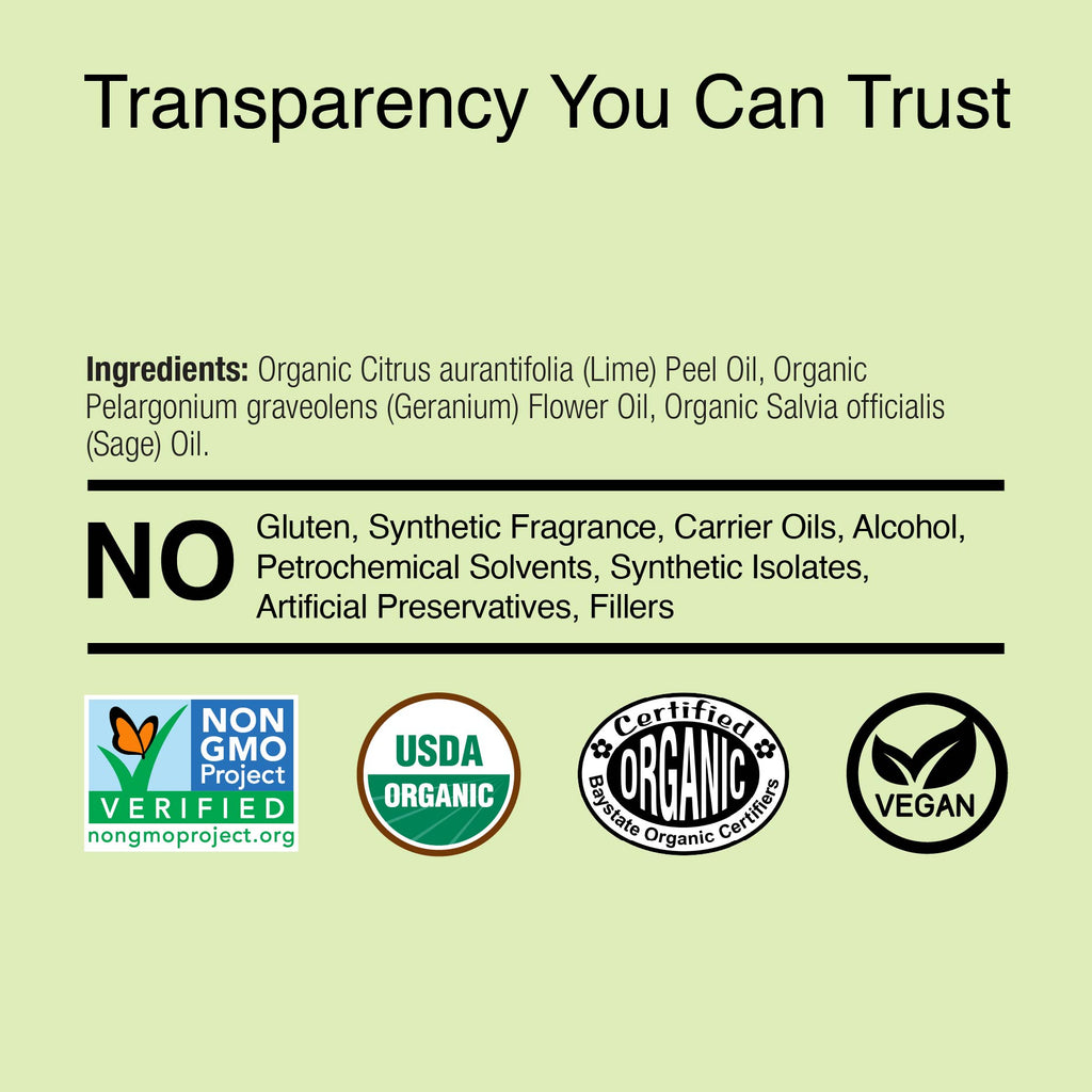 Organic Geranium & Sage - Essential Oil