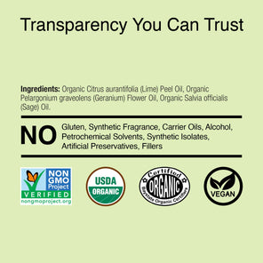 Organic Geranium & Sage - Essential Oil