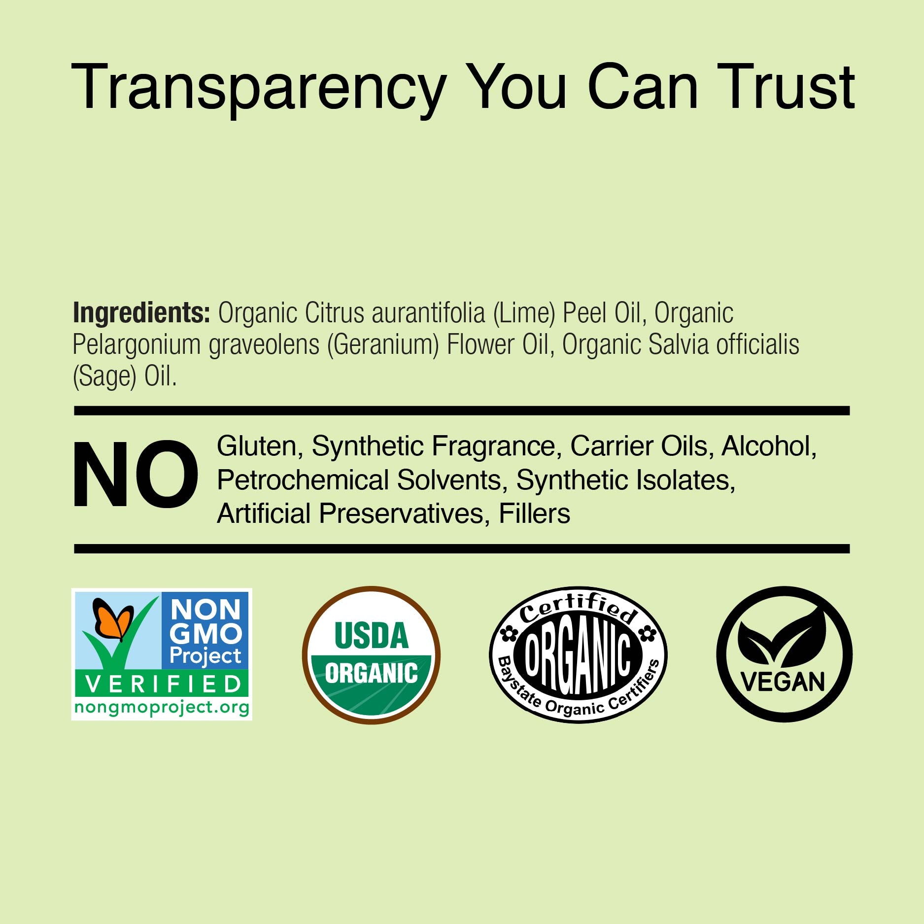 Organic Geranium & Sage - Essential Oil