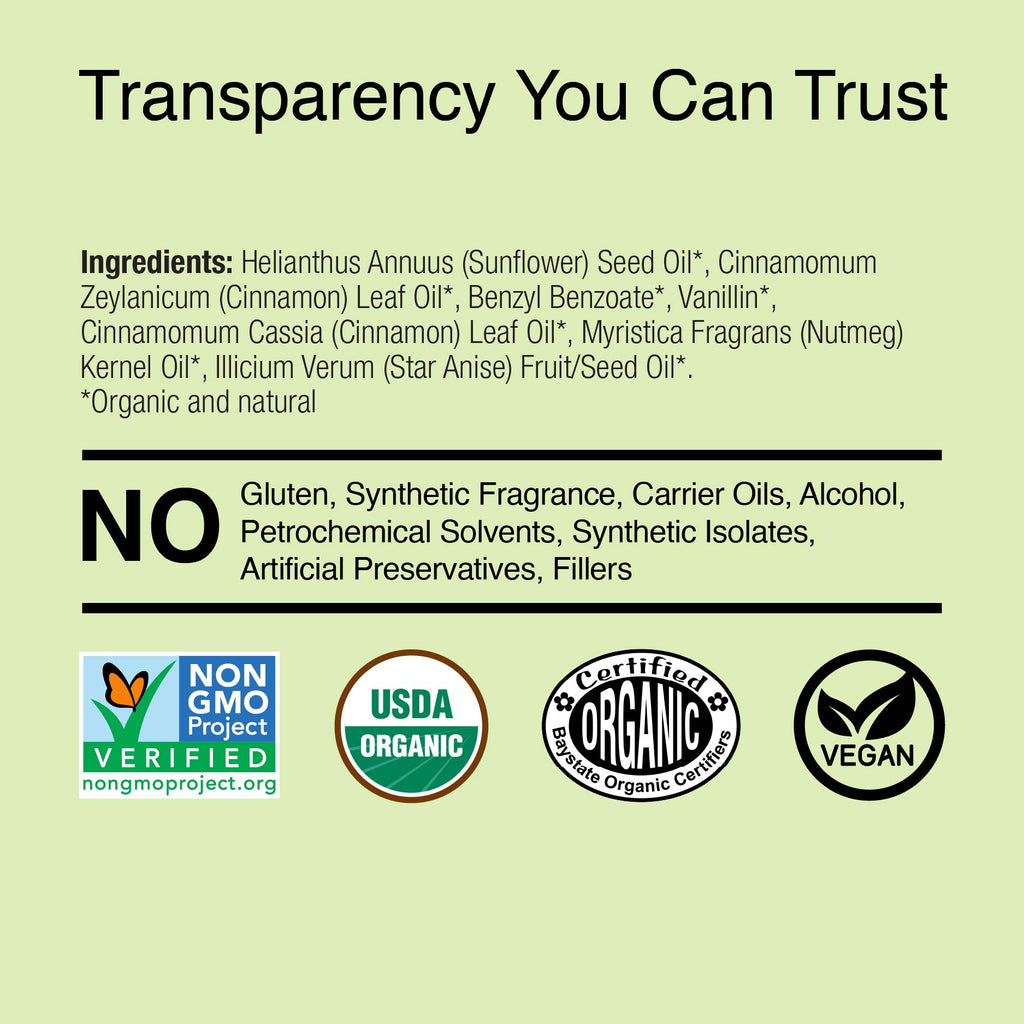 Organic Vanilla & Cinnamon - Essential Oil