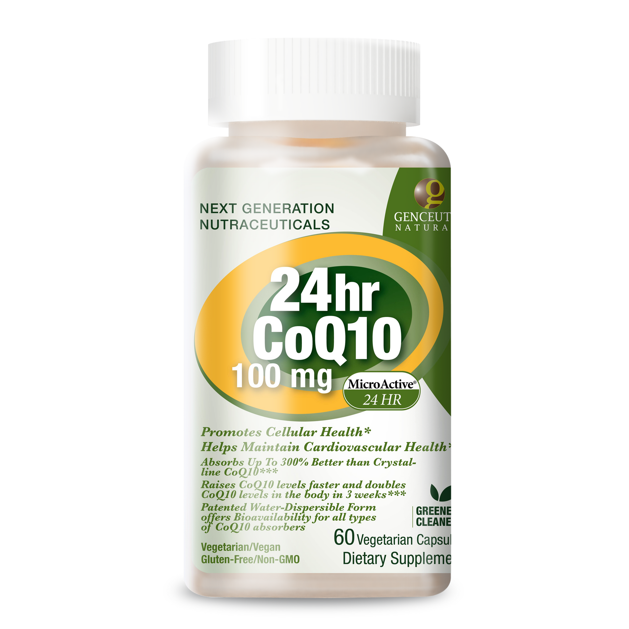 24hr Microactive COQ10 100mg - Veggie Capsules