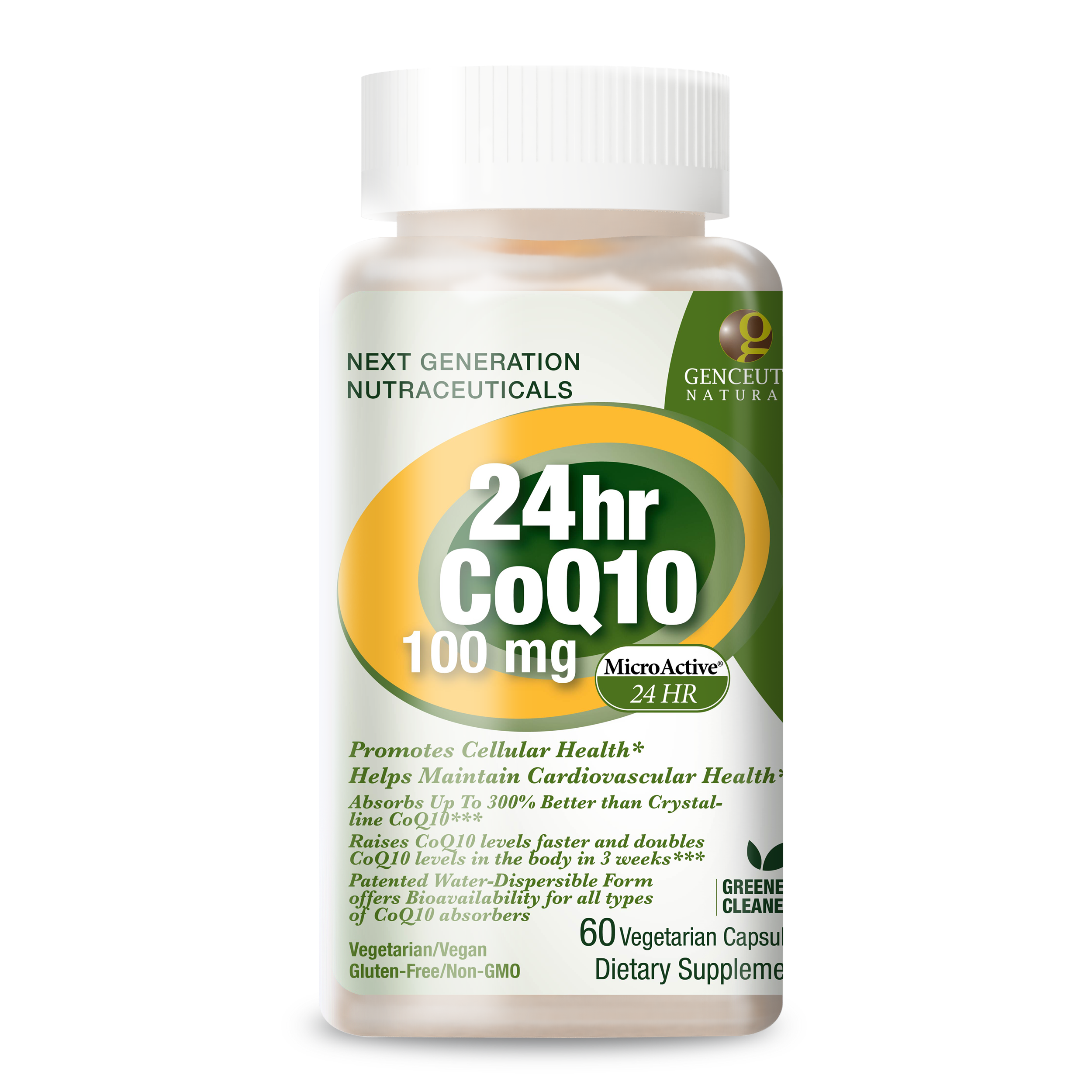 24hr Microactive COQ10 100mg - Veggie Capsules