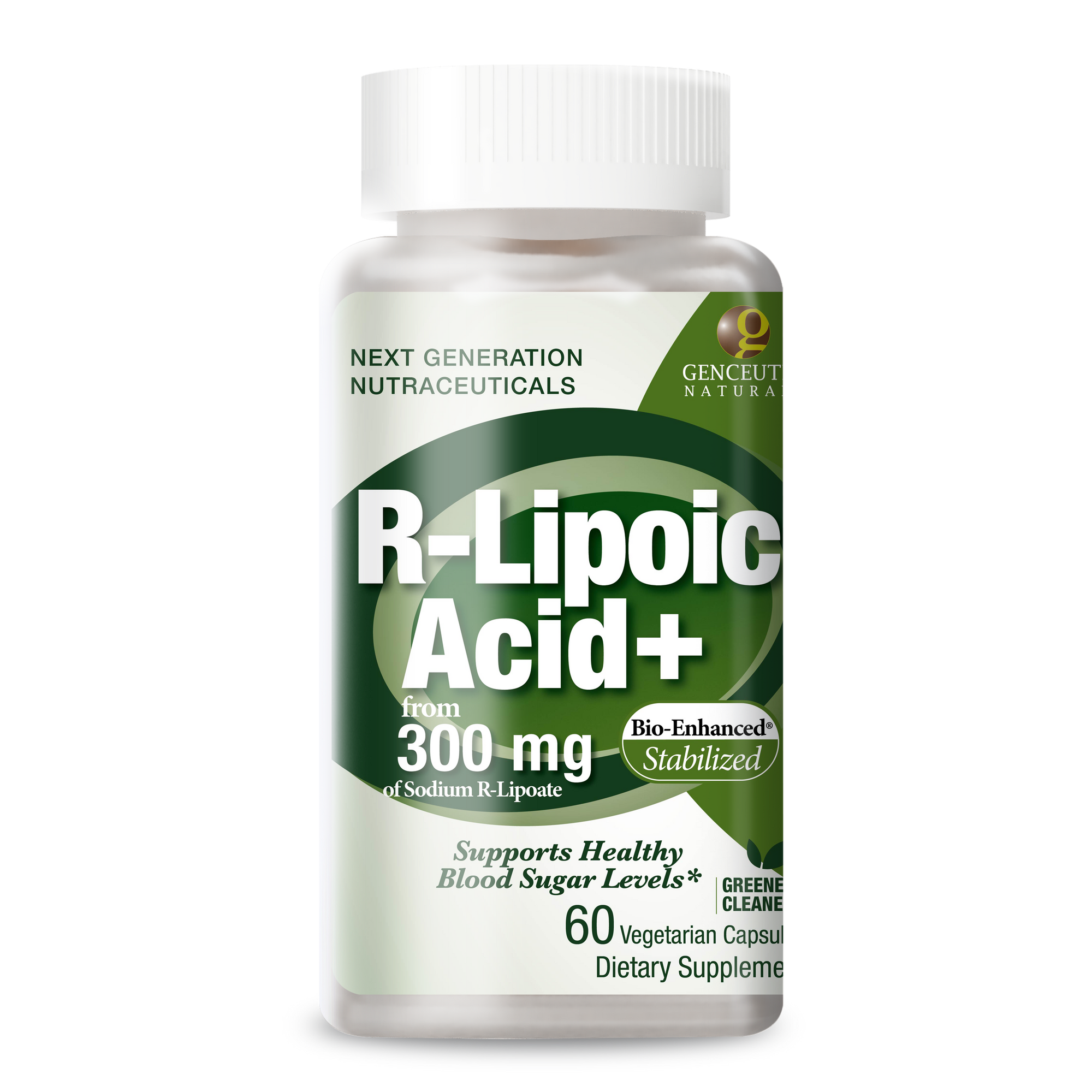 Bio-Enhanced Natural R-Lipoic Acid - Veggie Capsules