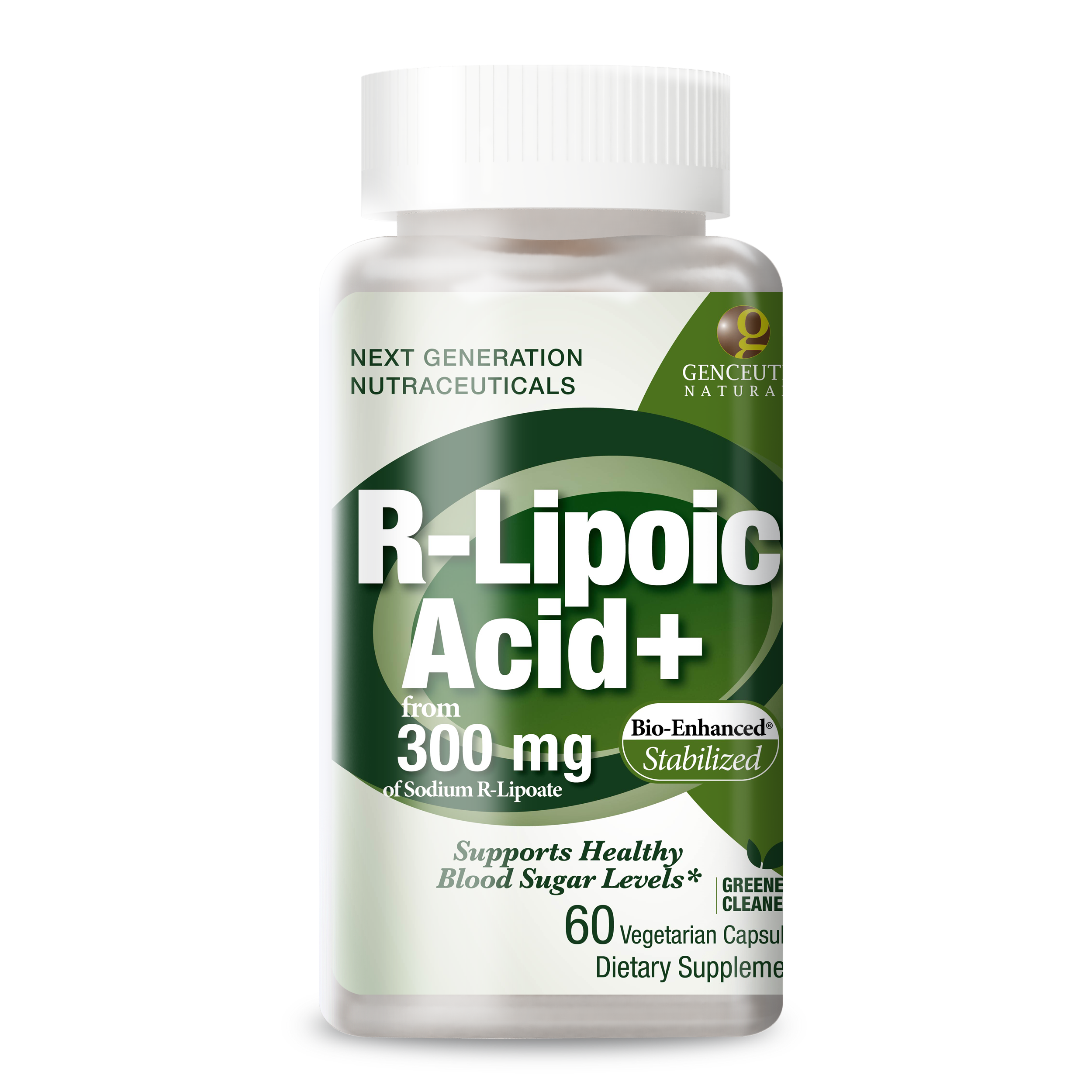Bio-Enhanced Natural R-Lipoic Acid - Veggie Capsules