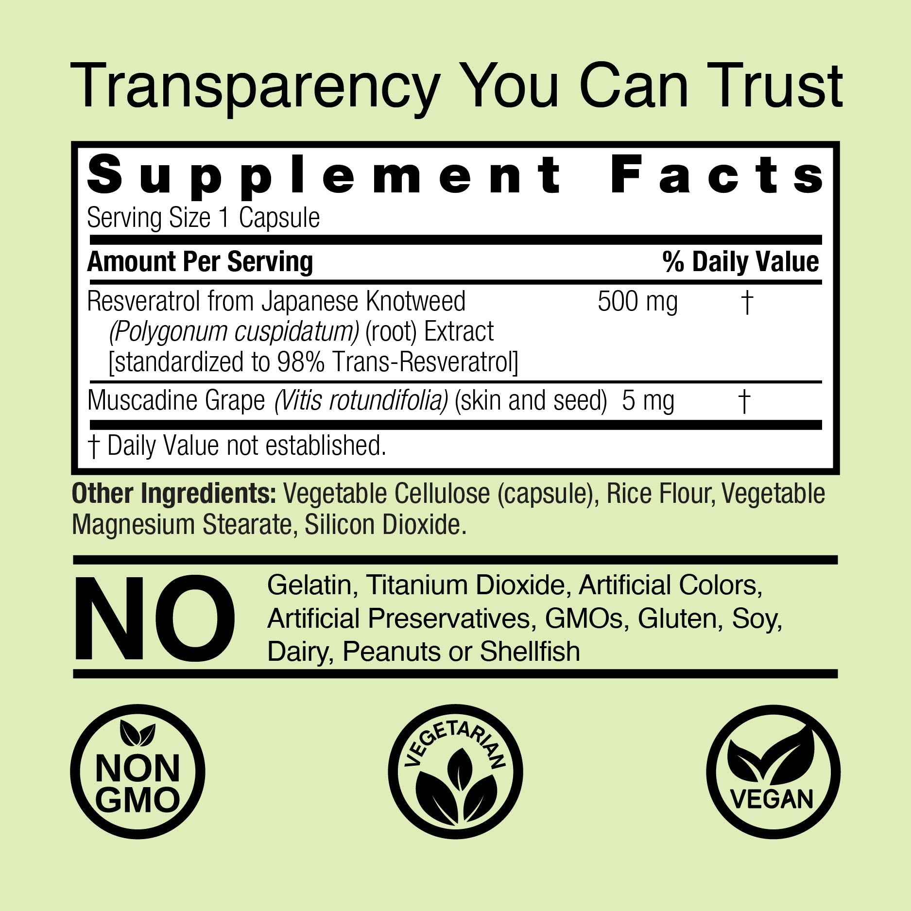 Wild & Pure Resveratrol - Veggie Capsules