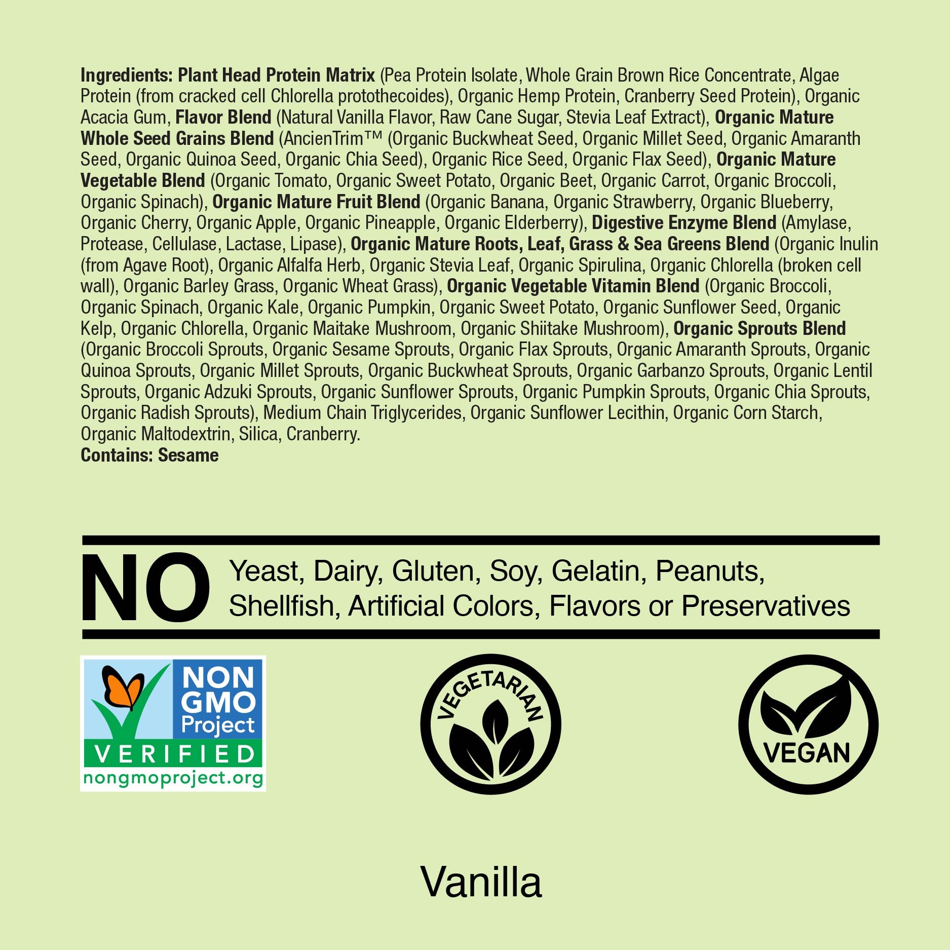 Plant Head Real Meal