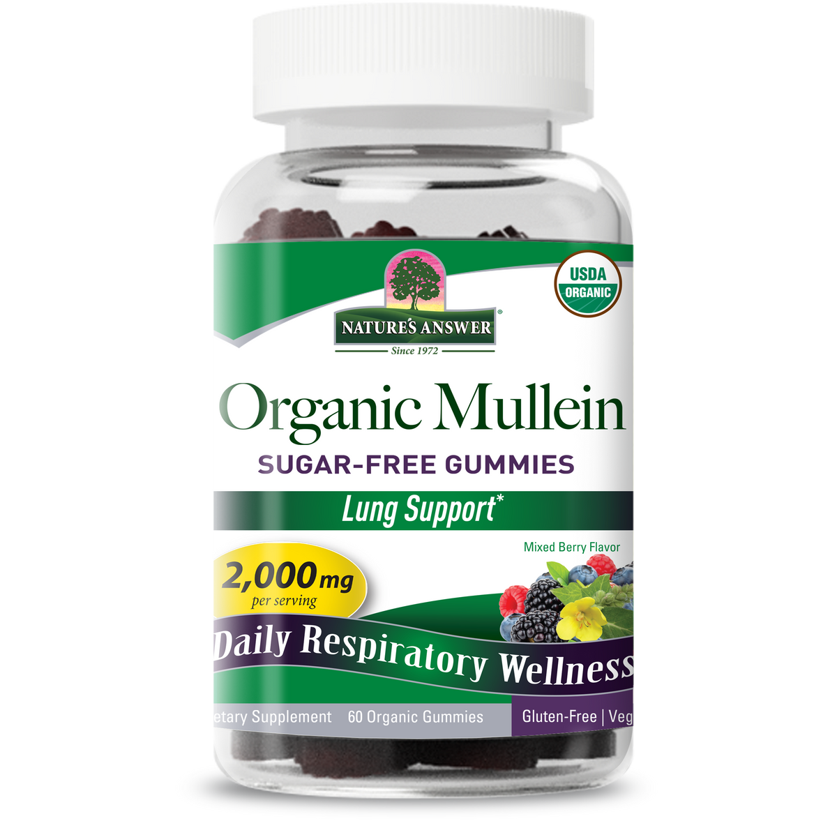 Organic Mullein - Sugar Free Gummies