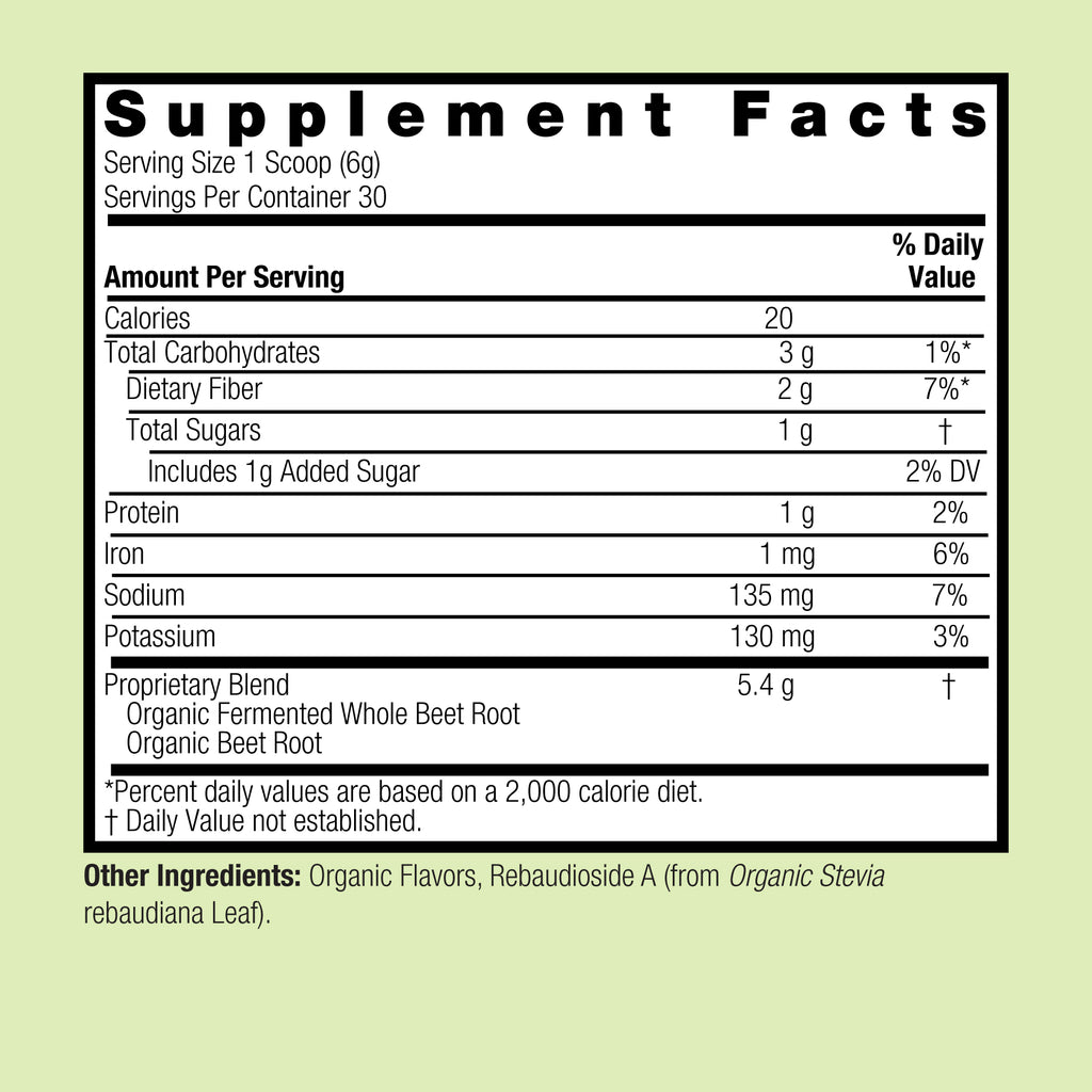 Organic Fermented Whole Beets - Powder