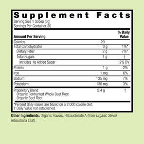 Organic Fermented Whole Beets - Powder