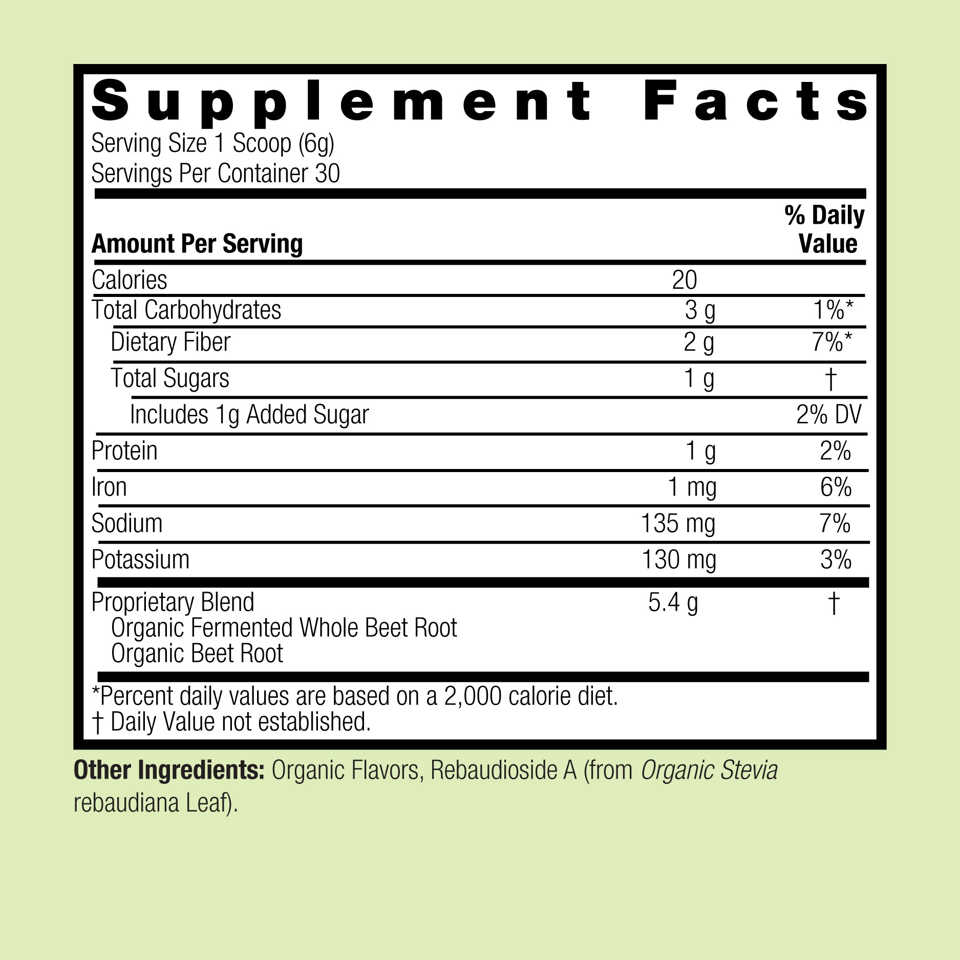 Organic Fermented Whole Beets - Powder