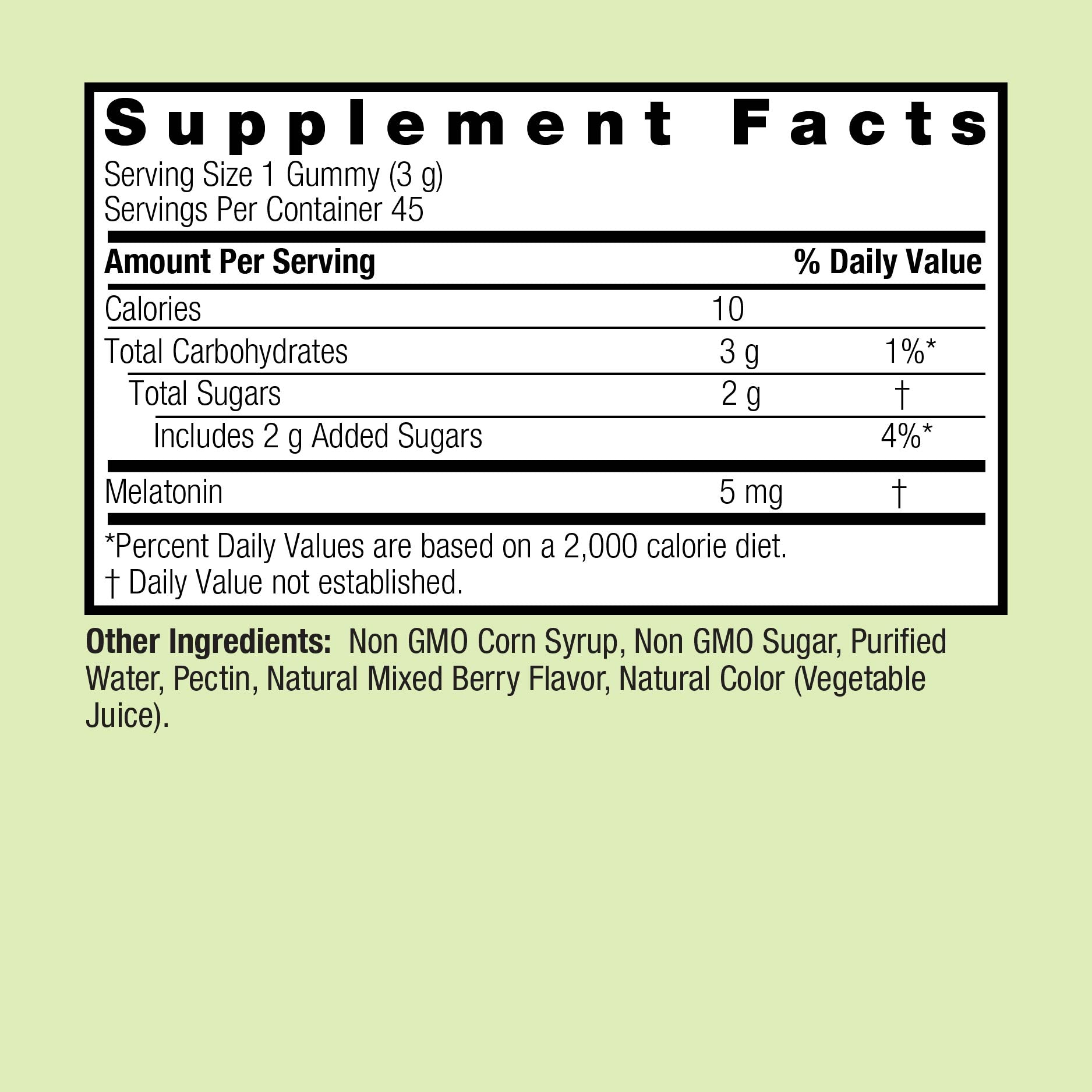 Melatonin 5mg - Gummies