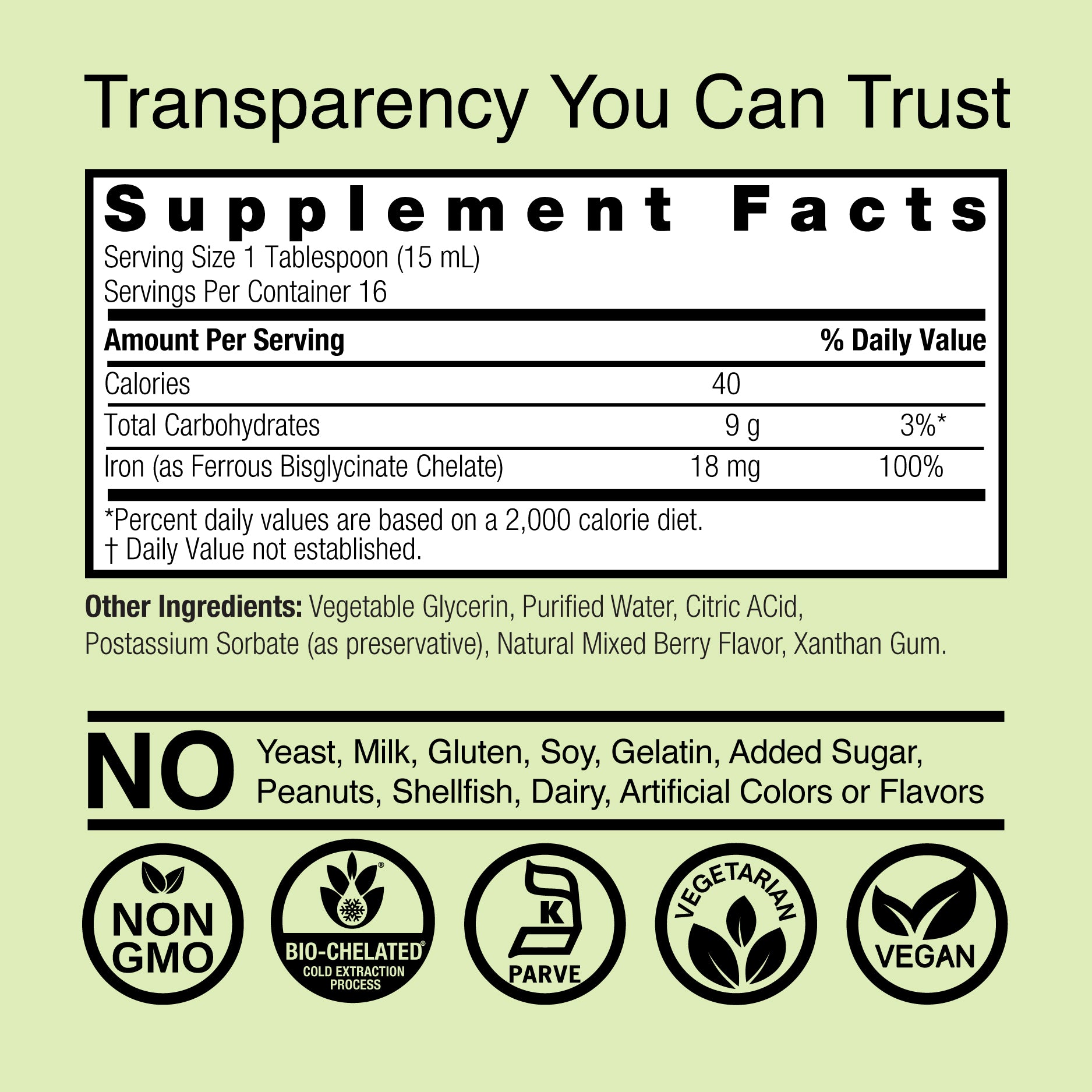 Gentle Iron - Alcohol Free Liquid