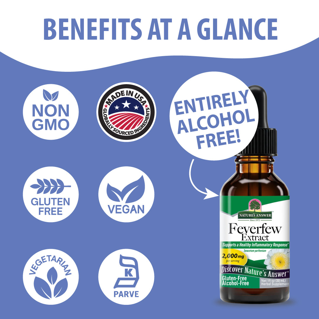 Feverfew Extract - Alcohol Free Liquid