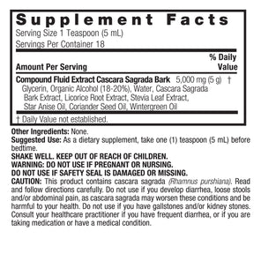 Cascara Sagrada Extract - Low Alcohol Liquid