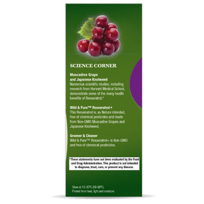 Wild & Pure Resveratrol 500mg Box